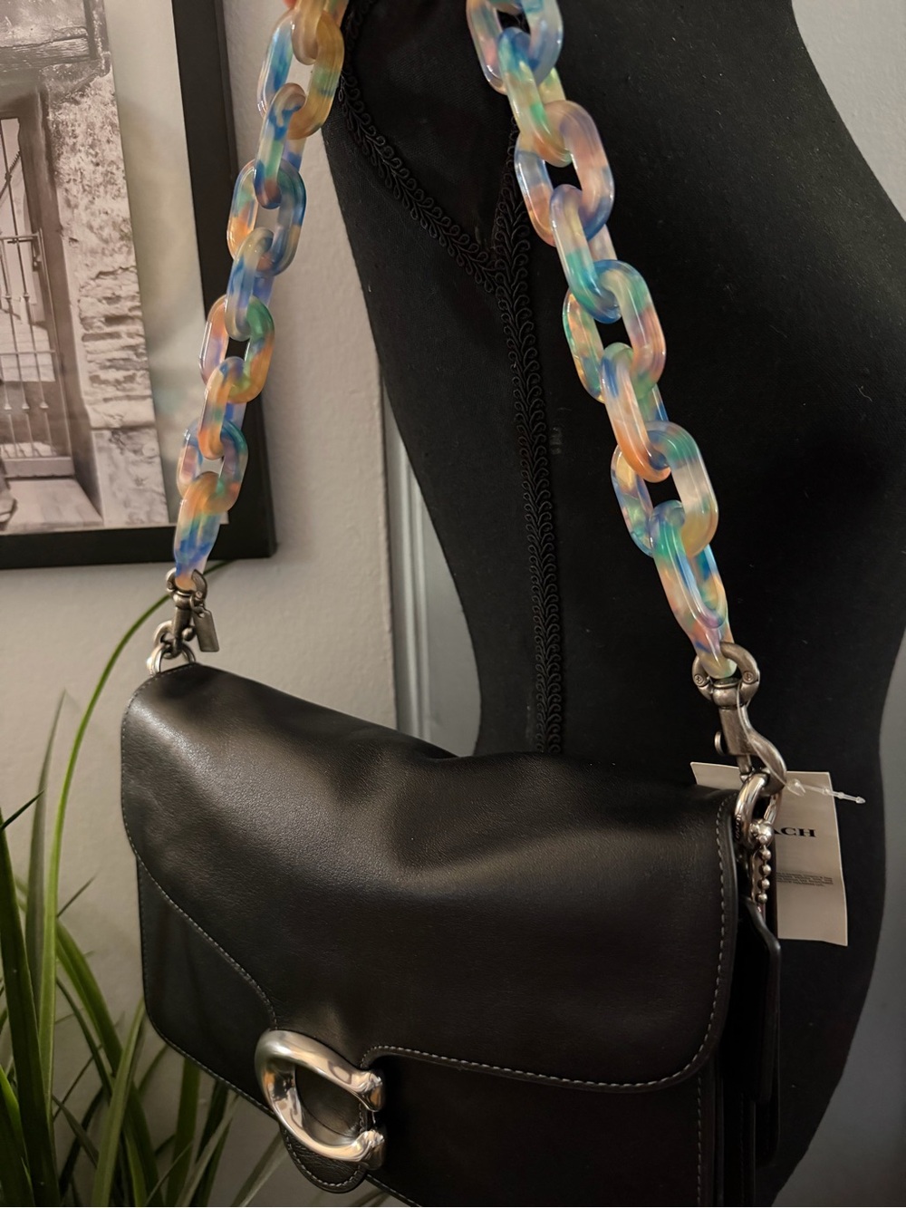 Coach Multicolor Chain Link Resin Strap (NWT) - Picture 7 of 7